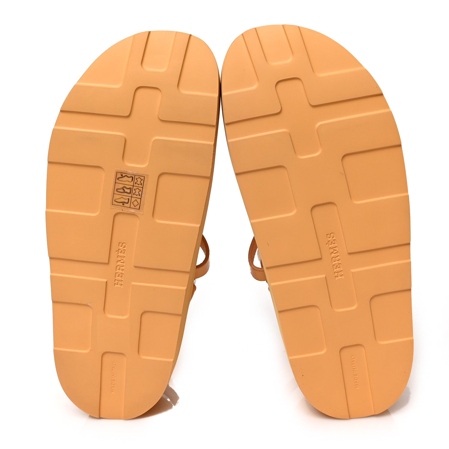 Hermes Calfskin Womens Enid Sandals 36.5 Jaune Itauba 5 of 9