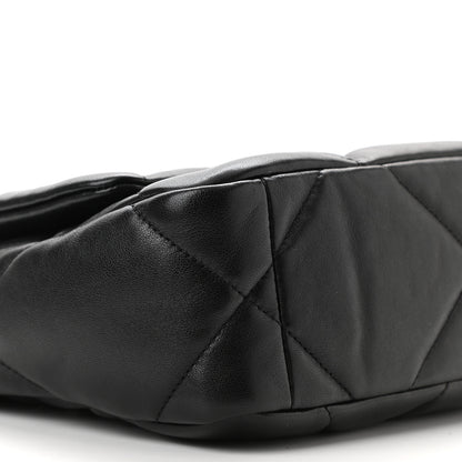 Chanel Lambskin Quilted Medium Chanel 19 Flap Black 13 of 19