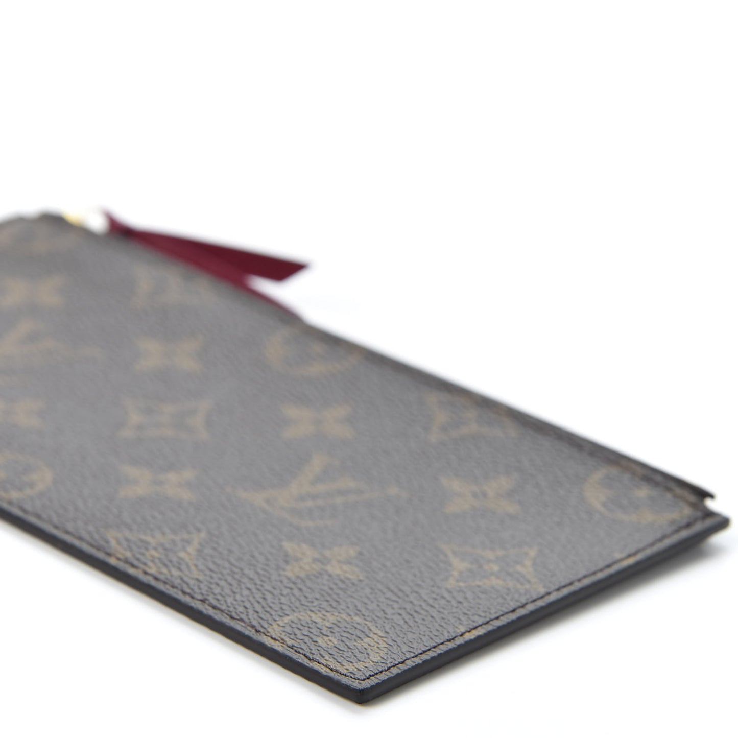 Monogram Felicie Chain Wallet Zippered Insert Fuchsia