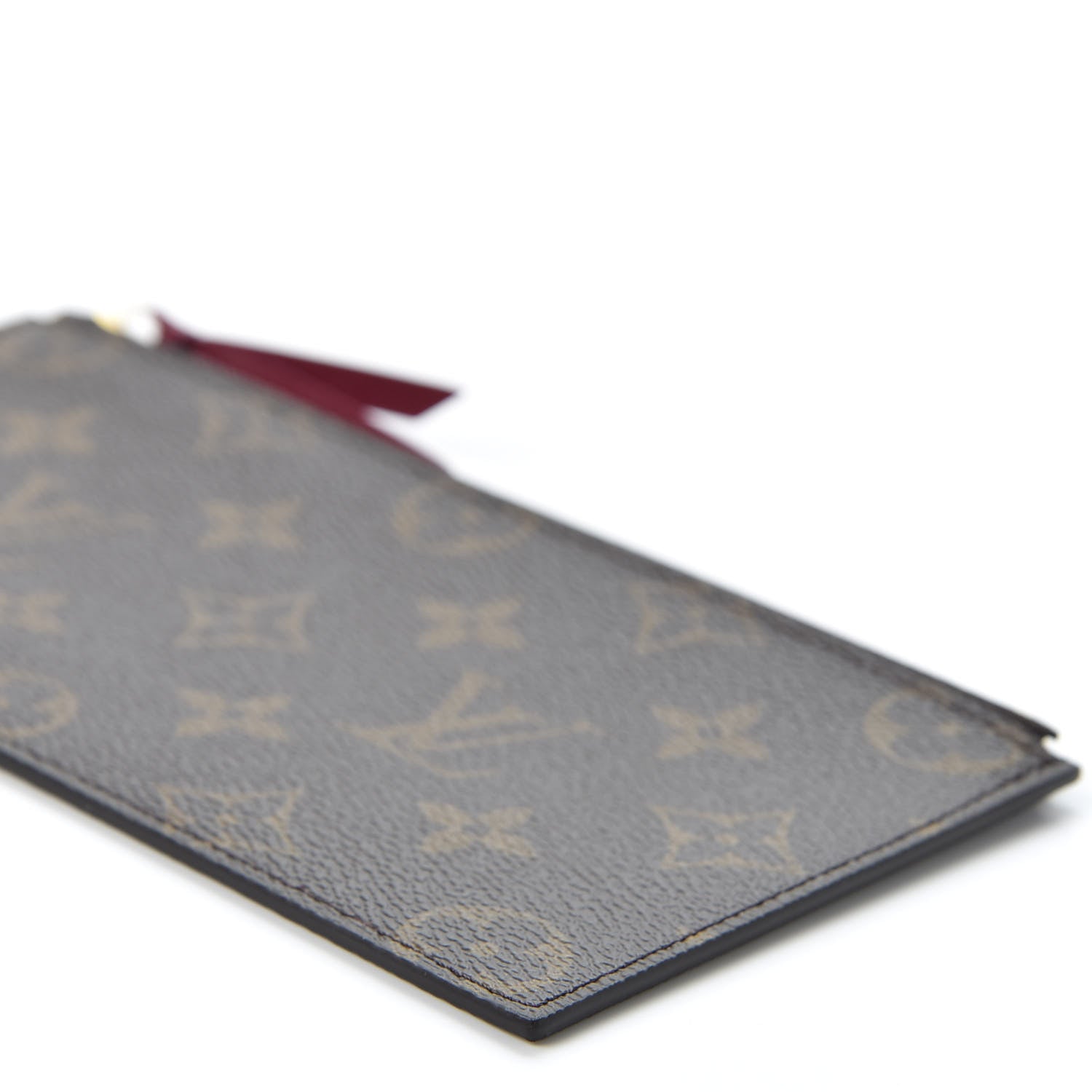 Louis Vuitton Monogram Felicie Chain Wallet Zippered Insert Fuchsia 6 of 7