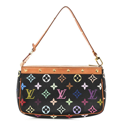 Louis Vuitton Monogram Multicolor Pochette Accessories Black 1 of 9