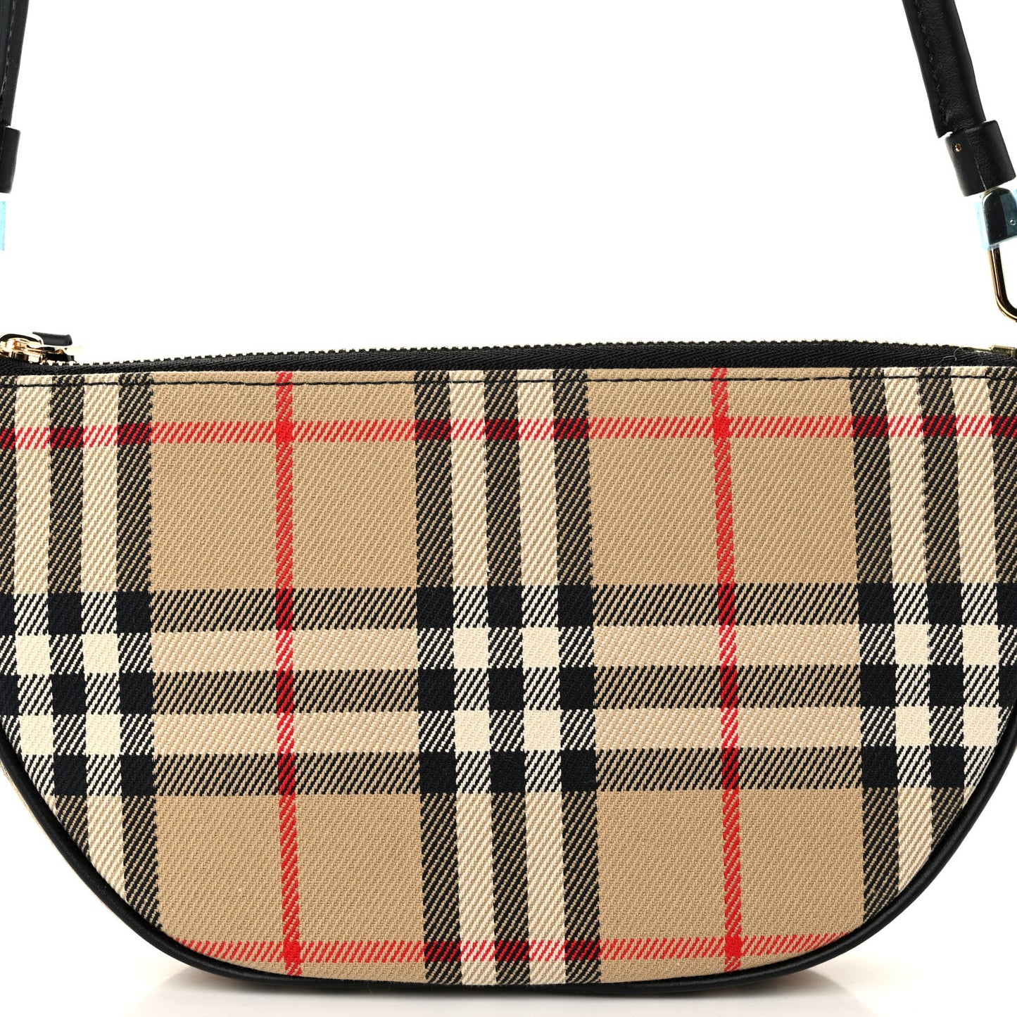 Vintage Check Calfskin Olympia Slim Pouch Archive Beige