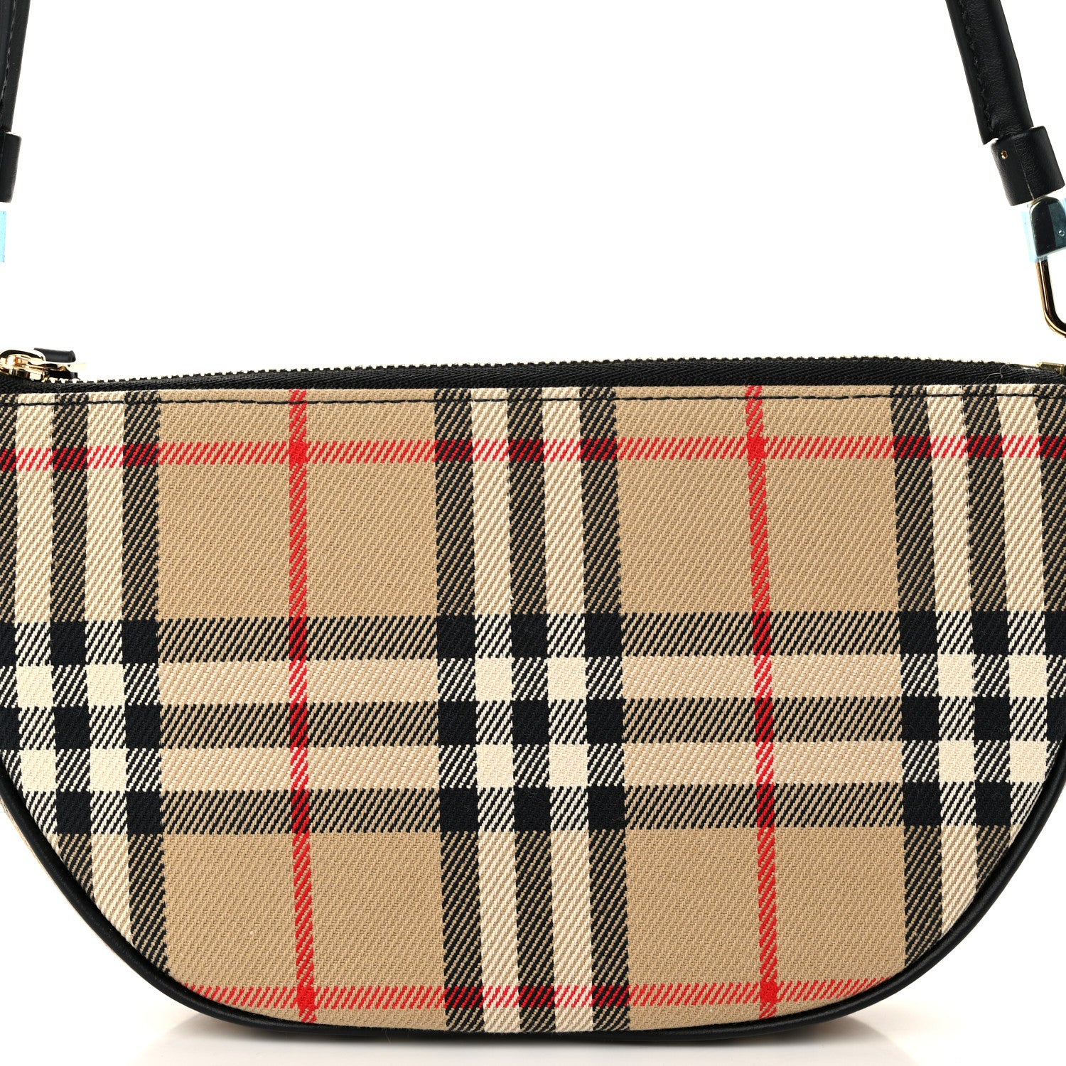 Burberry Vintage Check Calfskin Olympia Slim Pouch Archive Beige 8 of 10