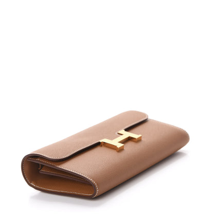 Hermes Epsom Constance Long Wallet To Go Gold 4 of 10