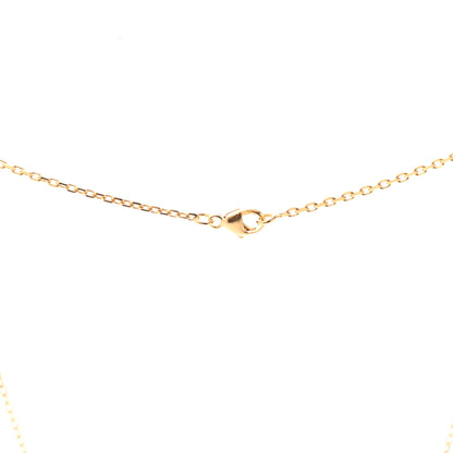 Hermes Lacquered Gold Mini Pop H Pendant Necklace Marron Glace 4 of 6