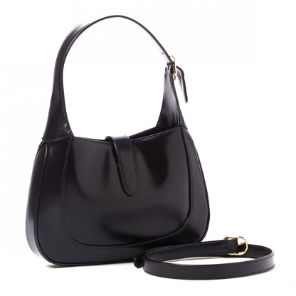 Gucci Boarded Dyana Lux Calfskin Small Jackie 1961 Hobo Black 3 of 9