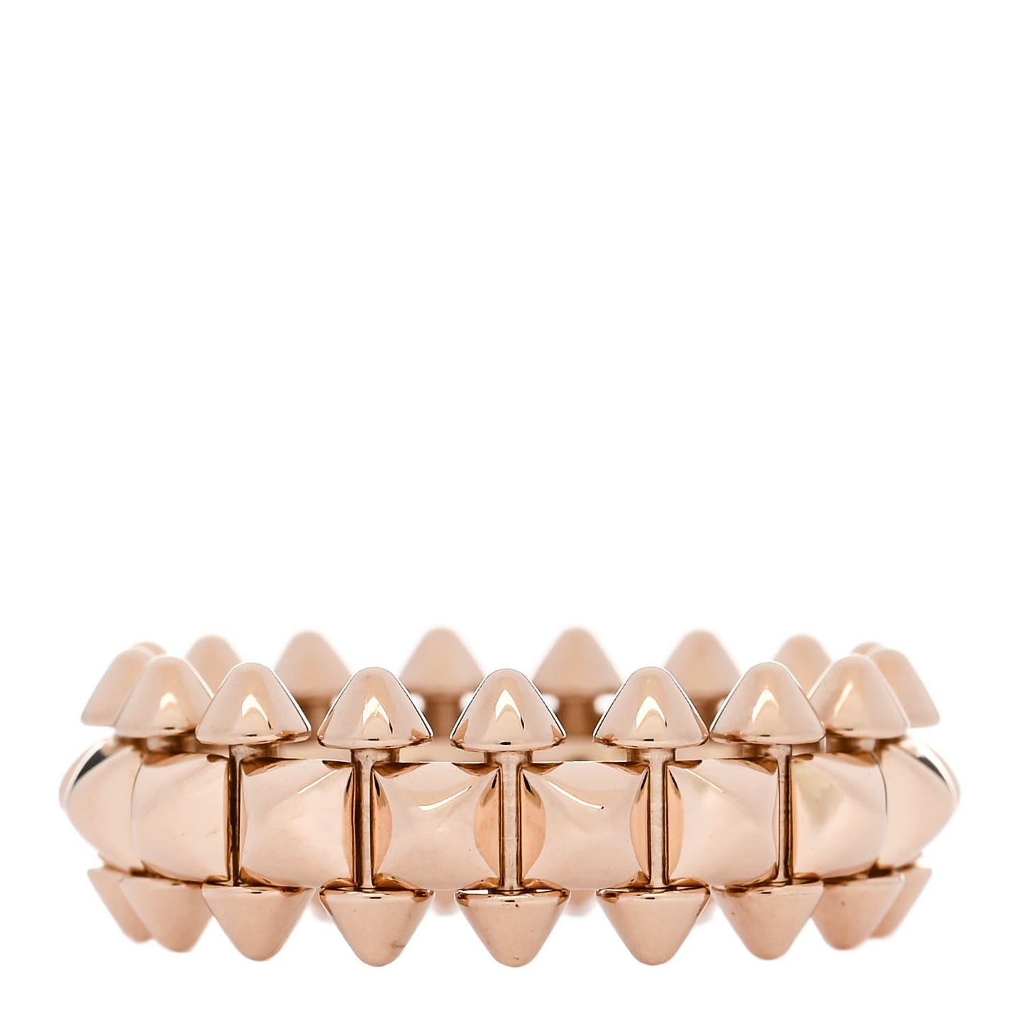 18K Pink Gold MM Clash De Cartier Ring 53 6.5