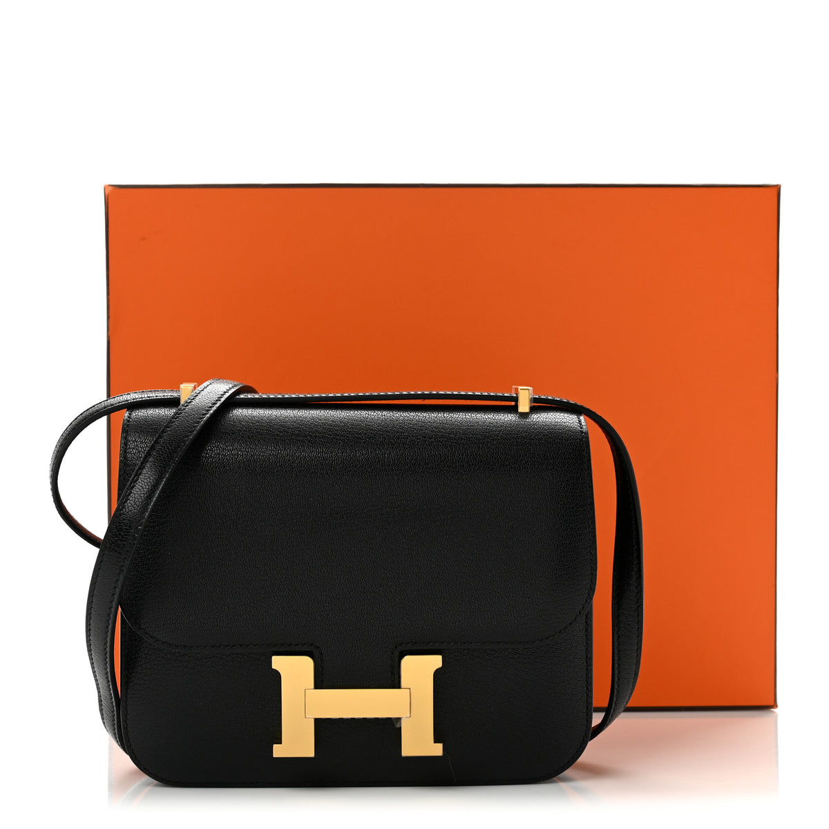 Hermes Chevre Mysore Constance 18 Black 13 of 13