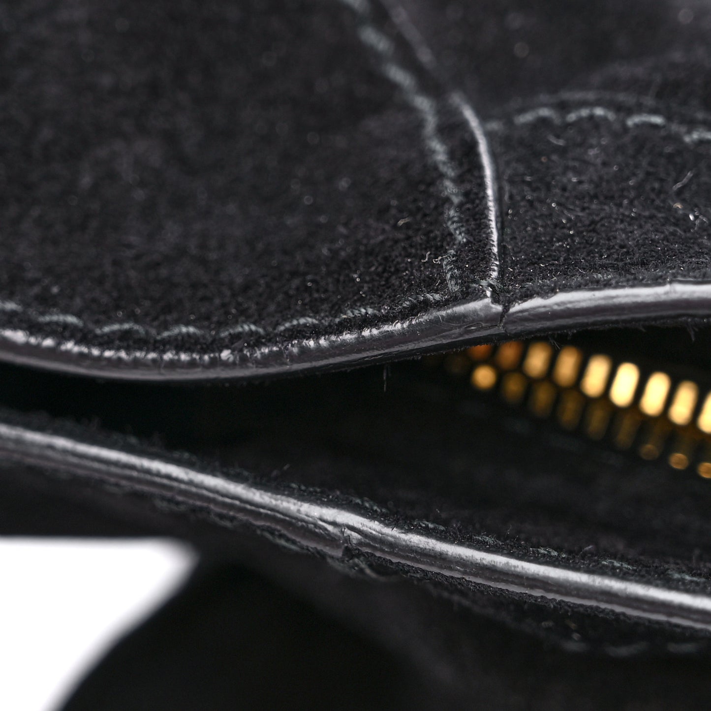 Baby Daim Suede Giant 12 Gold Hardware City Black