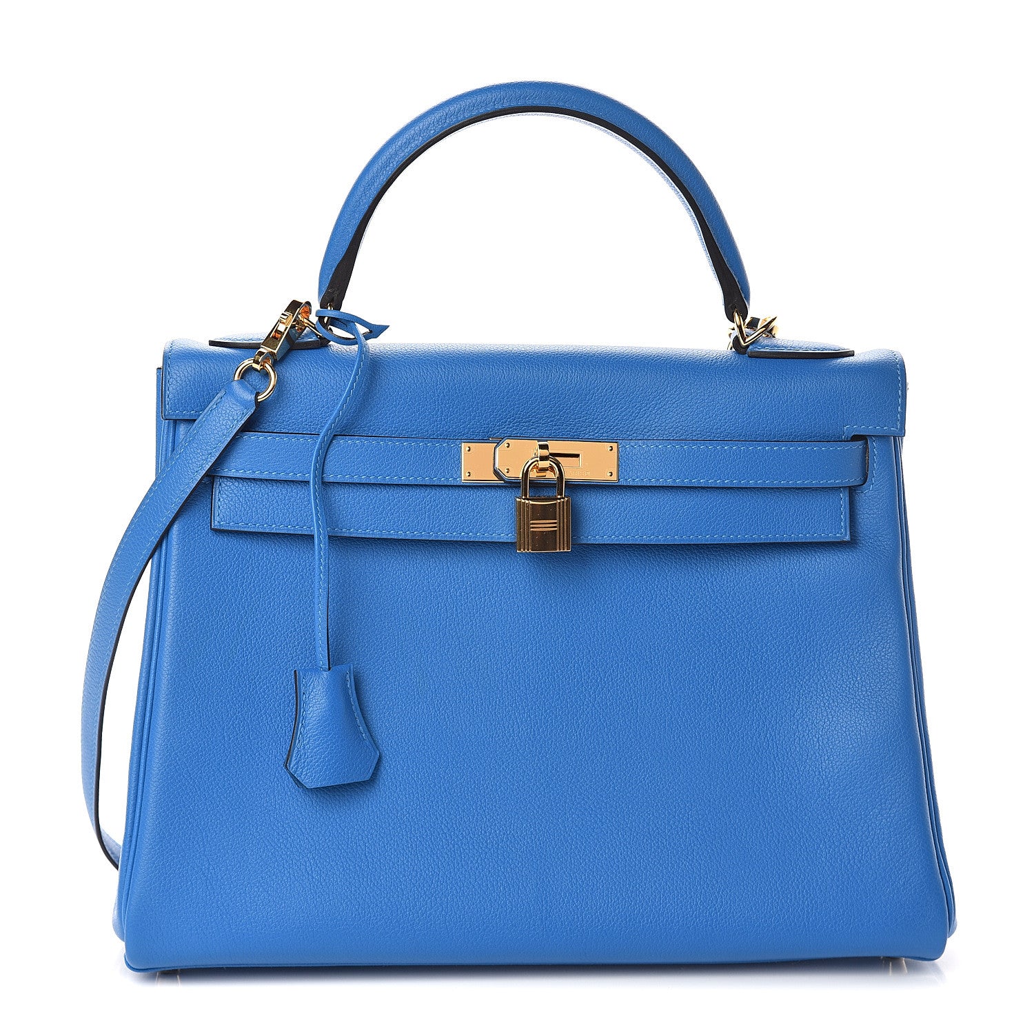 Hermes Evercolor Kelly Retourne 32 Bleu Hydra 1 of 7