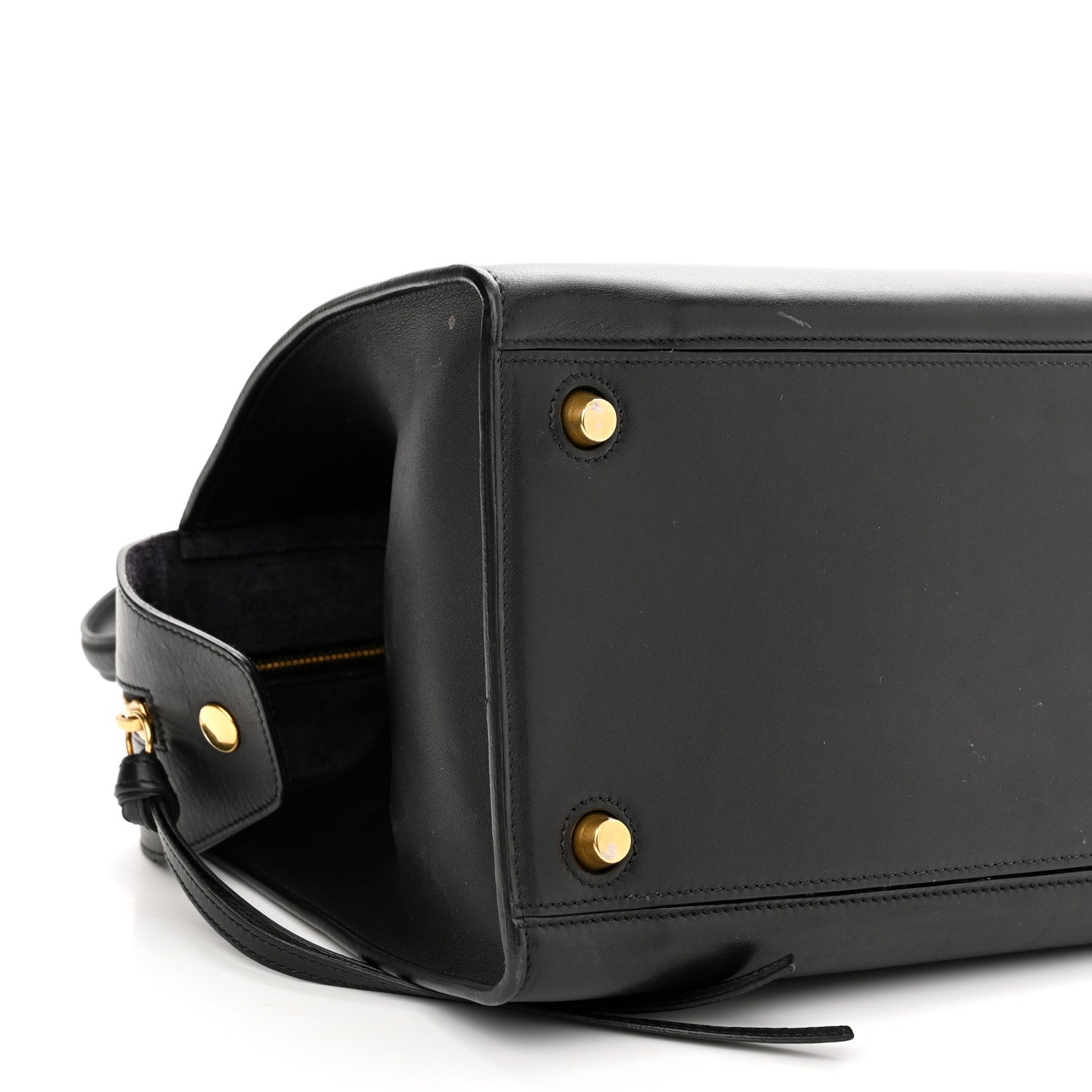 Celine Smooth Calfskin Small Ring Bag Black 7 of 11