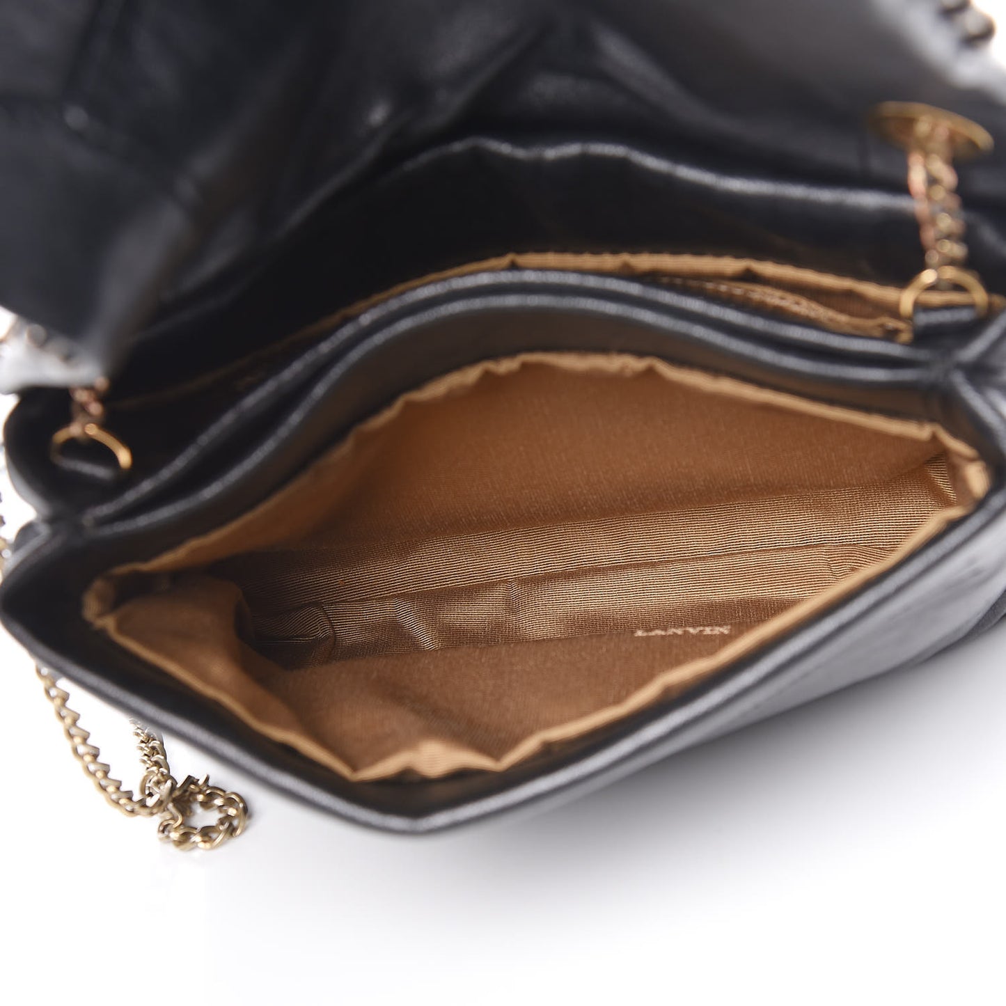 Lambskin Quilted Metal Pearl Mini Sugar Flap Shoulder Bag Black