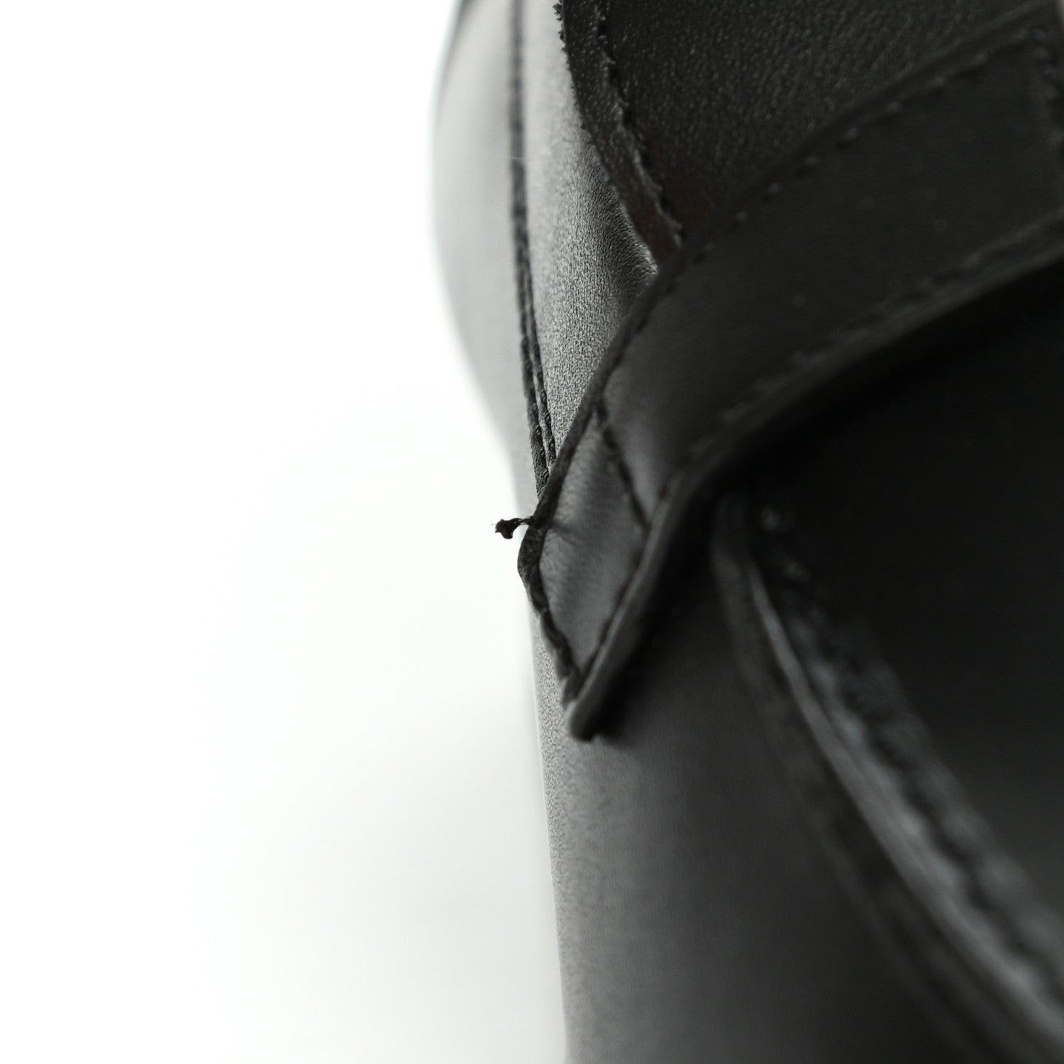 Hermes Calfskin Womens Destin Loafer 38.5 Black 9 of 9