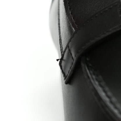 Hermes Calfskin Womens Destin Loafer 38.5 Black 9 of 9