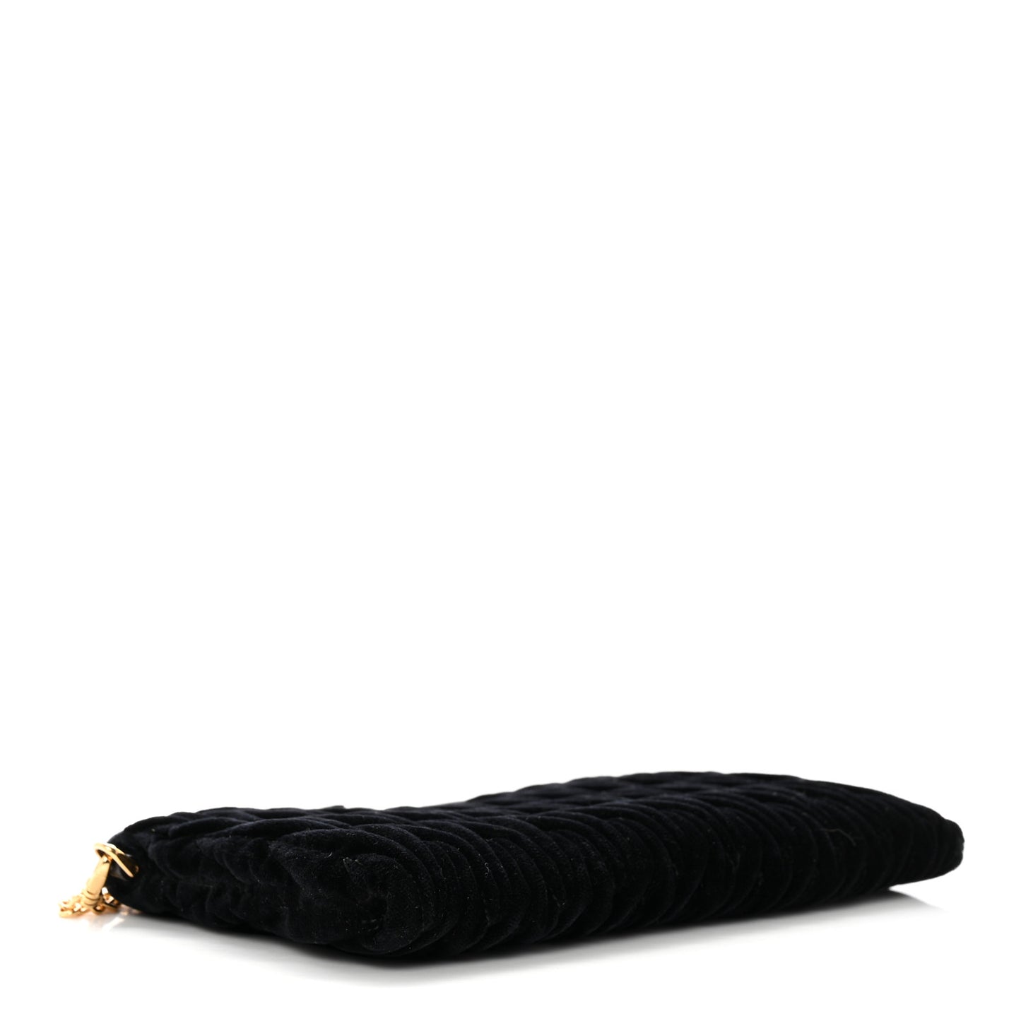 Velvet Matelasse Wristlet Black