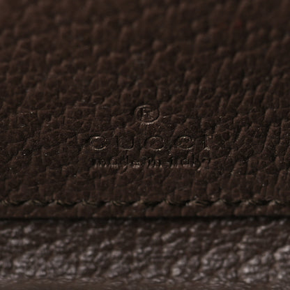Gucci GG Supreme Monogram Textured Dollar Calfskin Web Ophidia Zip Around Card Case Wallet Beige Ebony New Acero 6 of 8