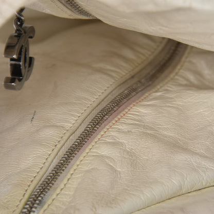 Chanel Lambskin Large Rock and Chain Hobo White 10 of 14
