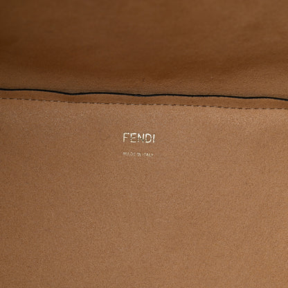 Fendi Fox Fur Sheepskin Elaphe Plexiglass FF Embossed XL Fendi Sunshine Shopper Tote Natural 5 of 8