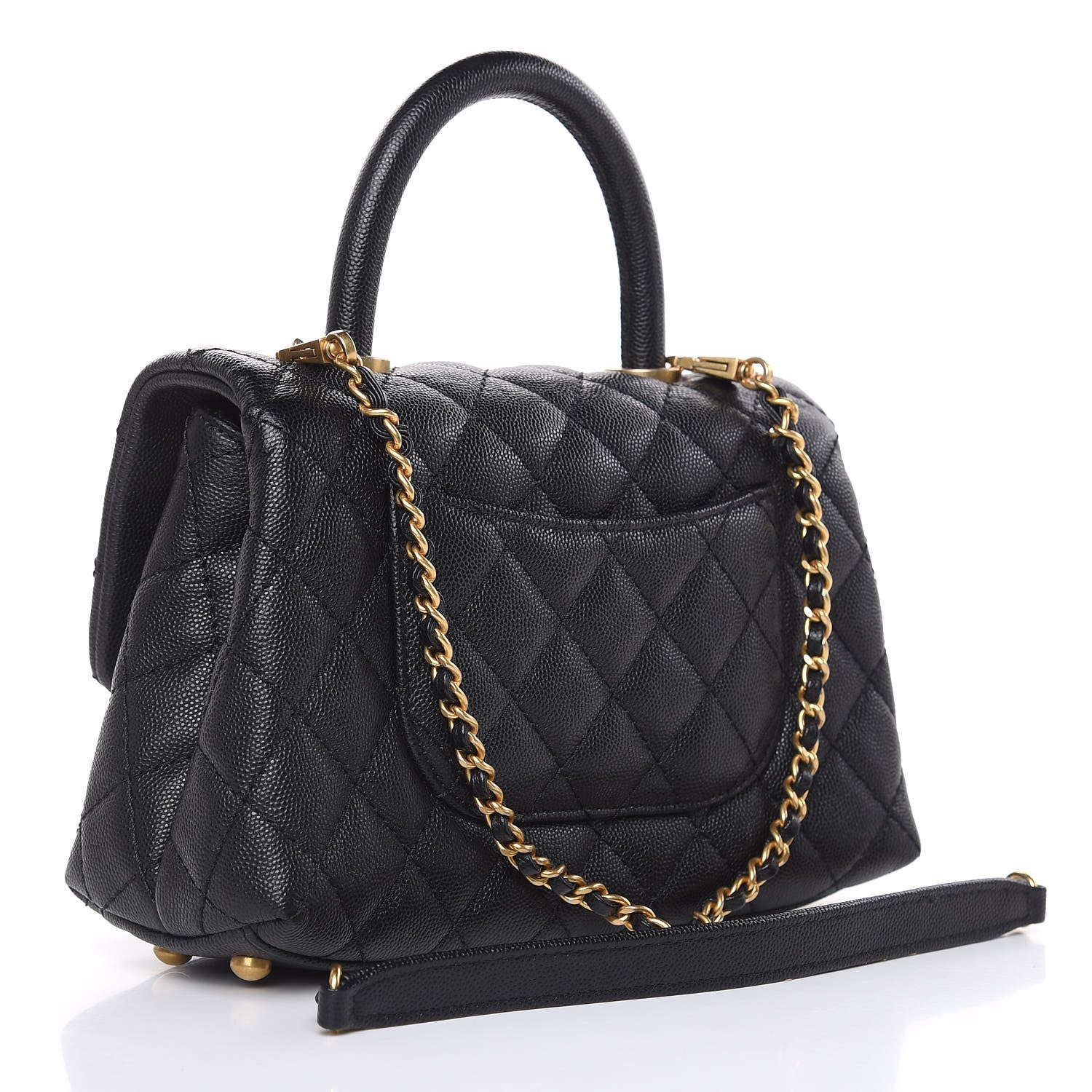 Chanel Caviar Quilted Mini Coco Handle Flap Black 3 of 10