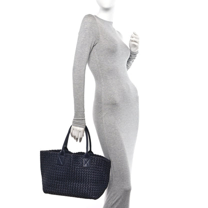 Bottega Veneta Nappa Intrecciato Small Cabat Dark Purple 2 of 10