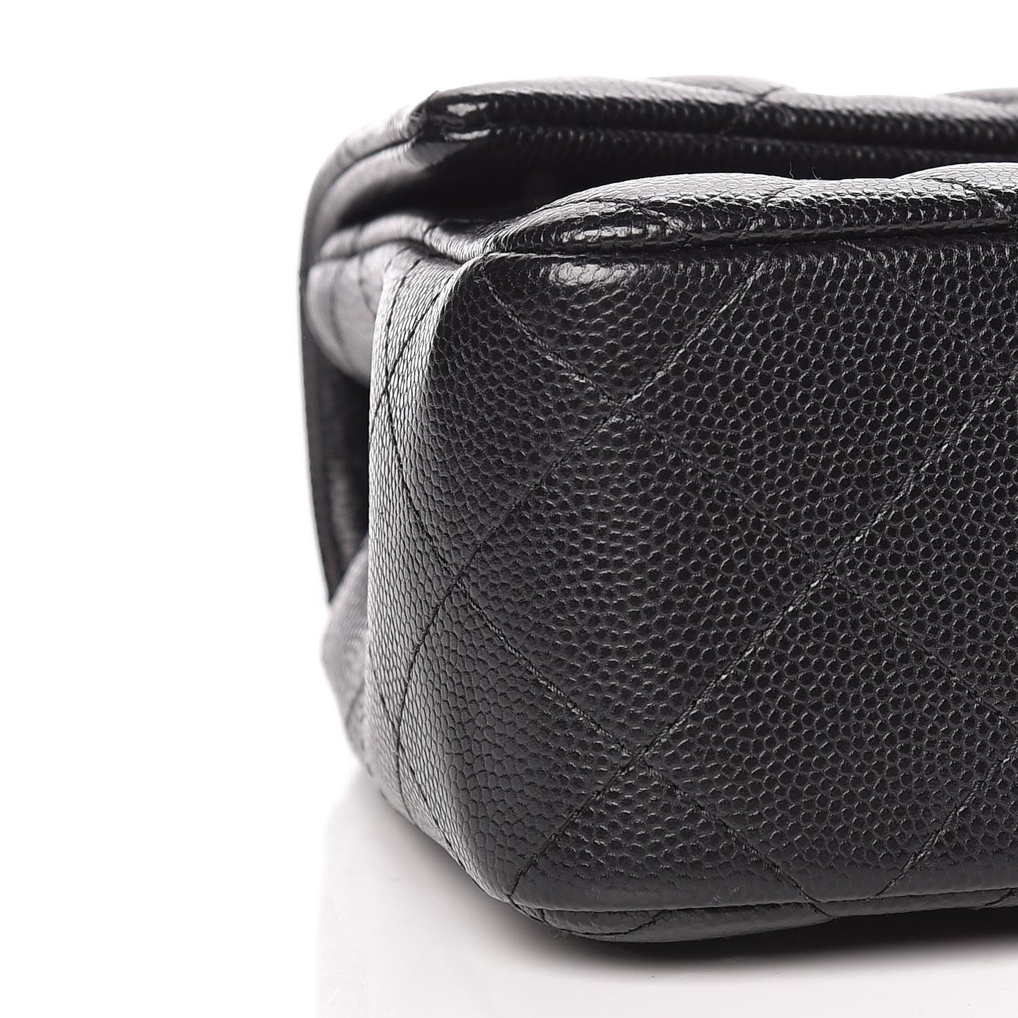 Caviar Quilted Mini Rectangular Flap Black