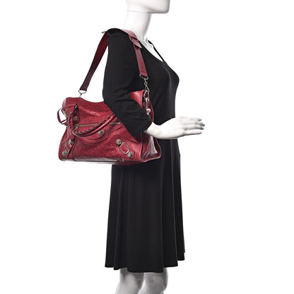 Balenciaga Agneau Giant 21 Silver Hardware City Pourpre 2 of 13