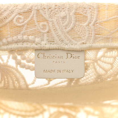 Christian Dior Embroidered 3D Macrame D-Lace Butterfly Small Book Tote White 6 of 10
