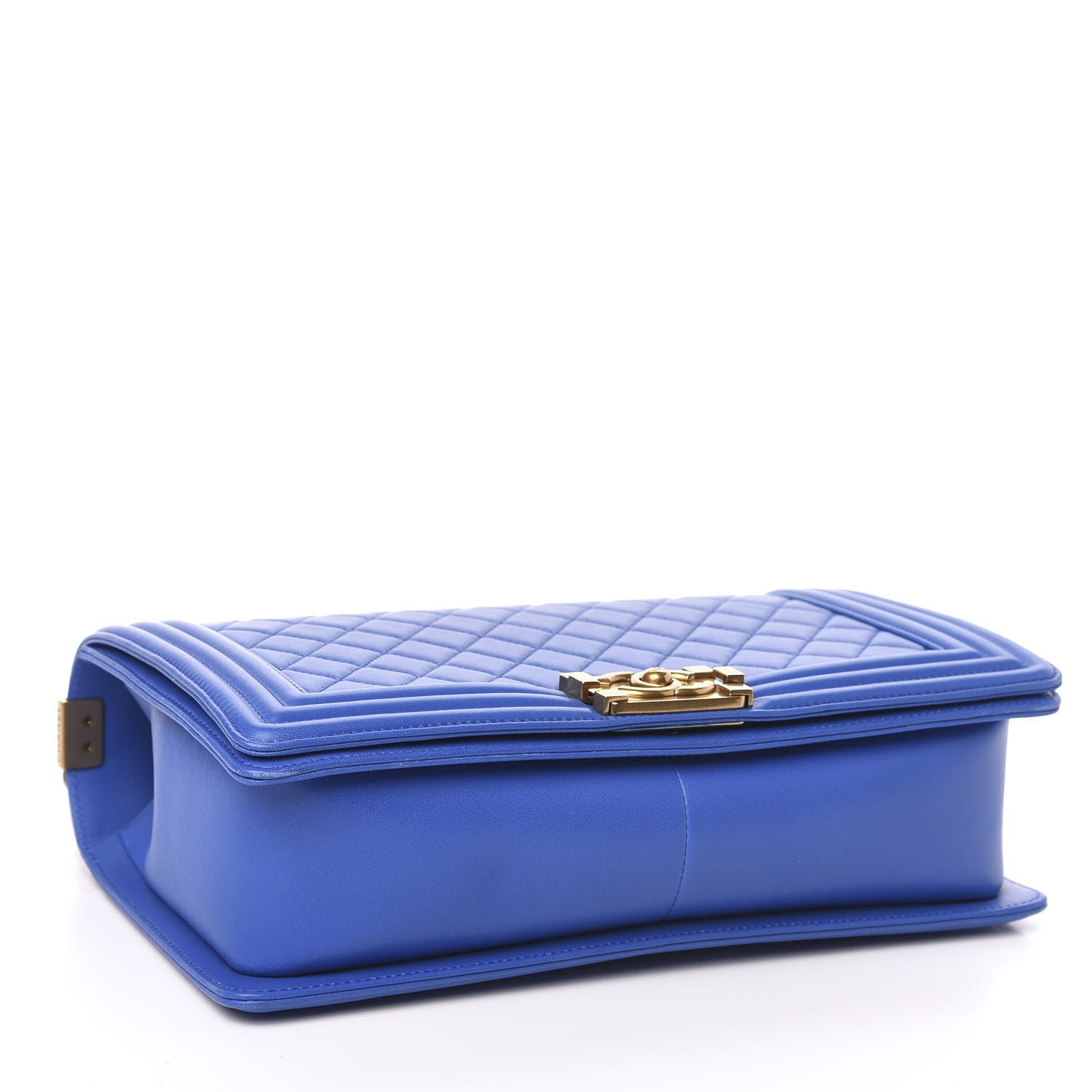 Chanel Lambskin Quilted New Medium Boy Flap Blue 4 of 11