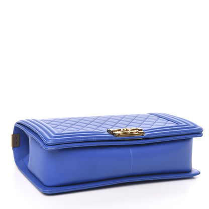 Chanel Lambskin Quilted New Medium Boy Flap Blue 4 of 11
