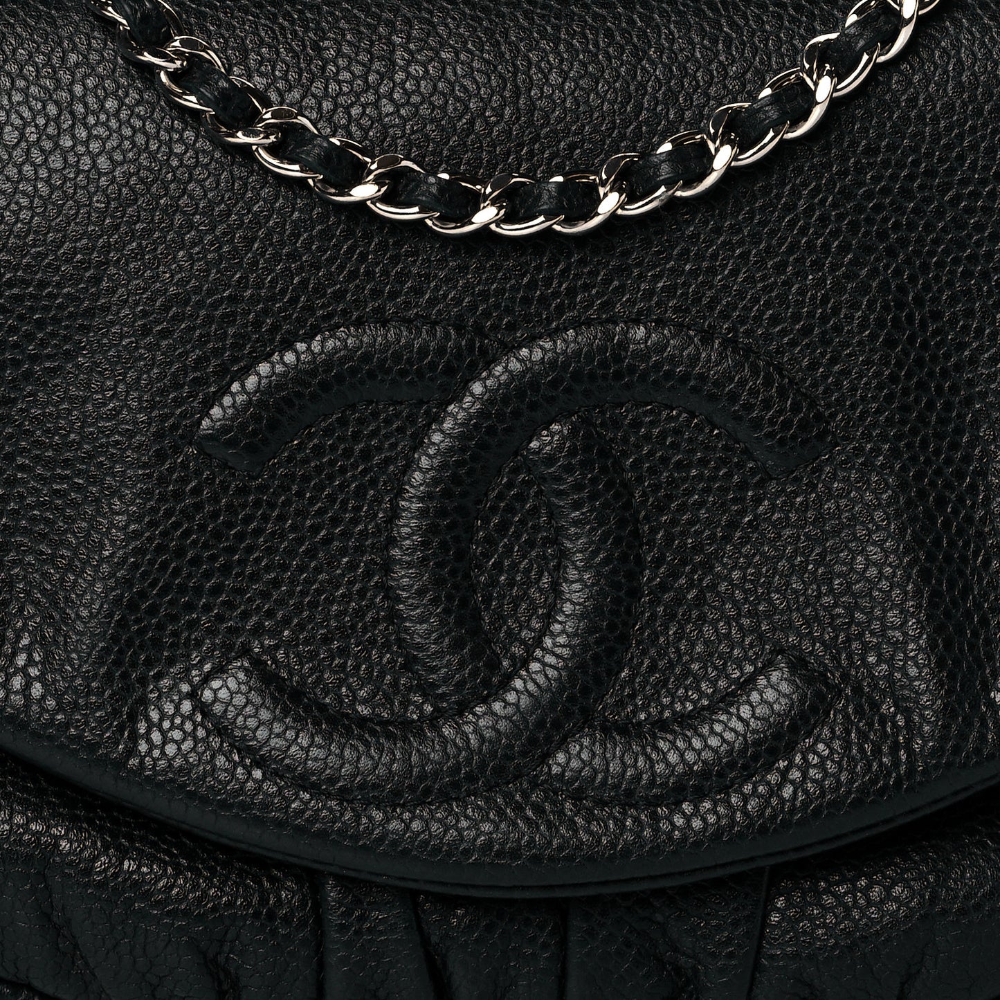 Caviar Half Moon Wallet On Chain WOC Black