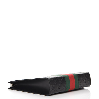 Gucci Guccissima Signature Web New Web Cosmetic Case Black 4 of 7