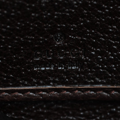 Gucci Monogram Metal Bar Zip Around Wallet Dark Brown 6 of 7