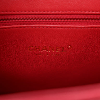 Chanel Caviar Quilted Small Business Affinity Shopping Bag Red 7 of 11