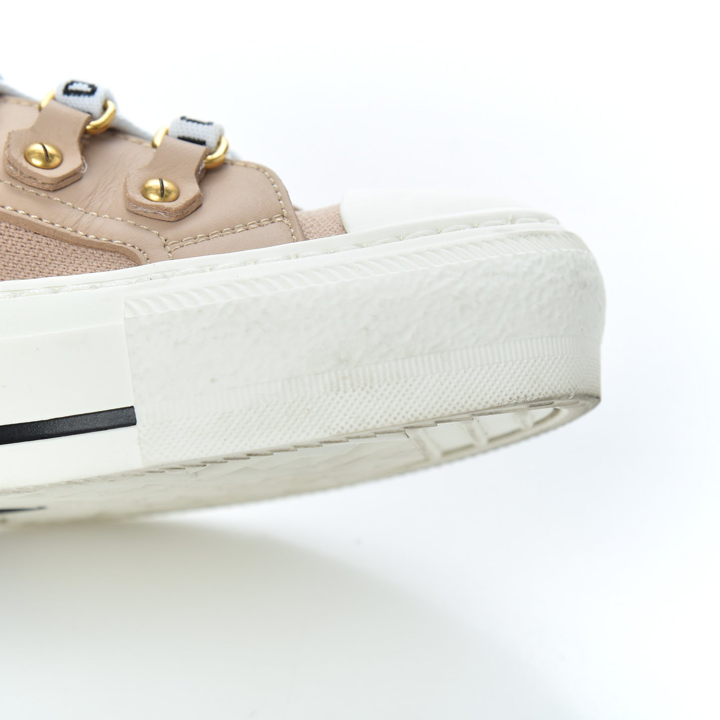 Technical Knit Womens Walk'n Dior High Top Sneakers 35.5 Nude