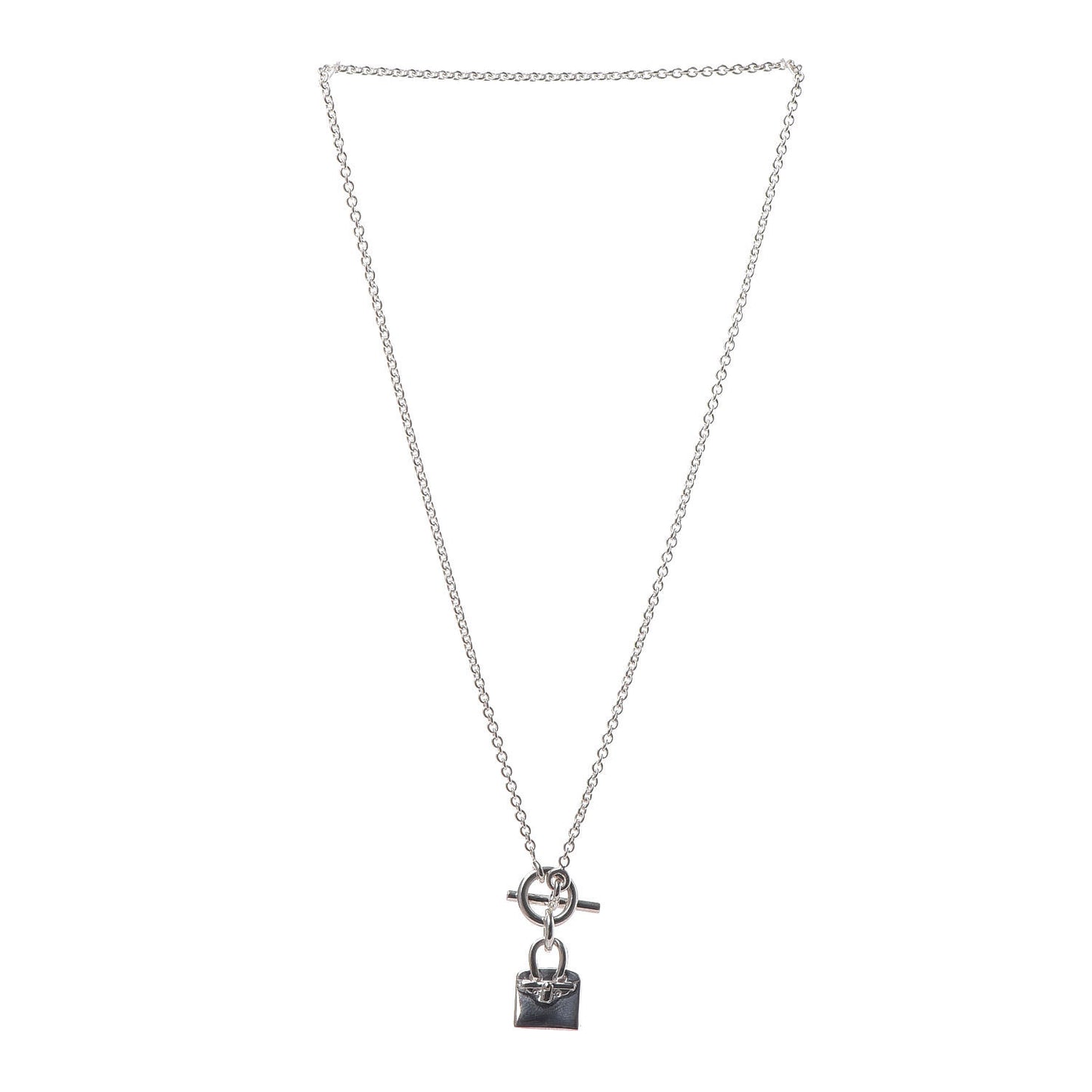 Sterling Silver Birkin Amulette Pendant Necklace