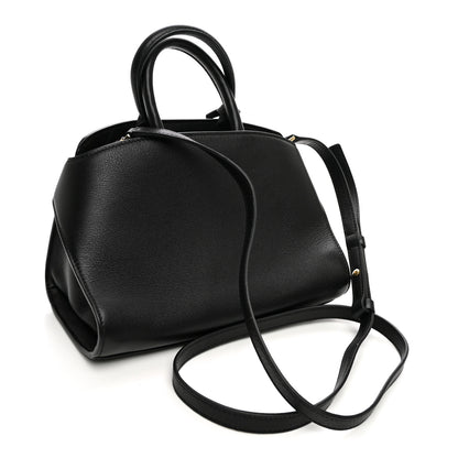 Salvatore Ferragamo Calfskin Mini Hug Bag Black 3 of 9