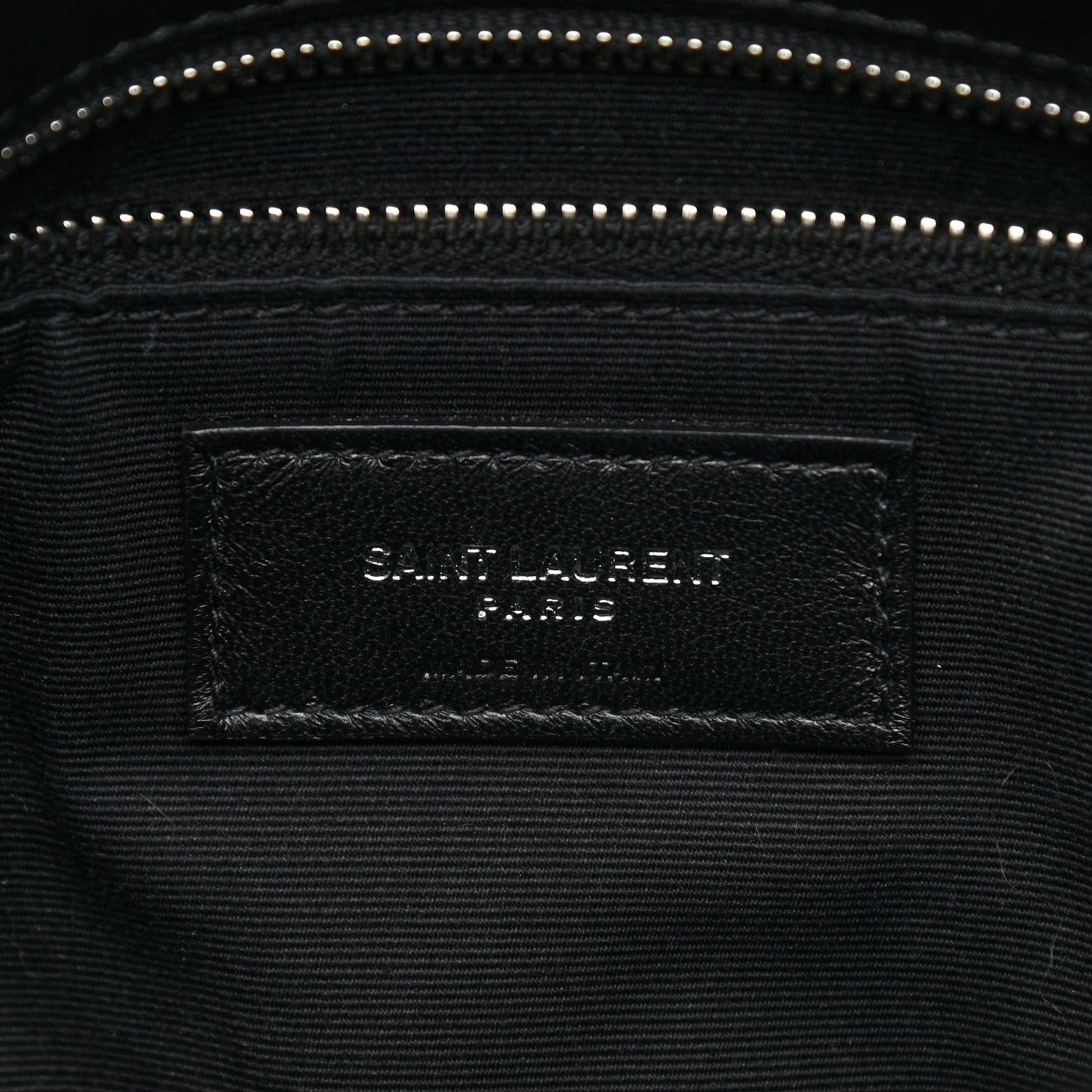 Lambskin Quilted Small Loulou Puffer Monogram Chain Satchel Black
