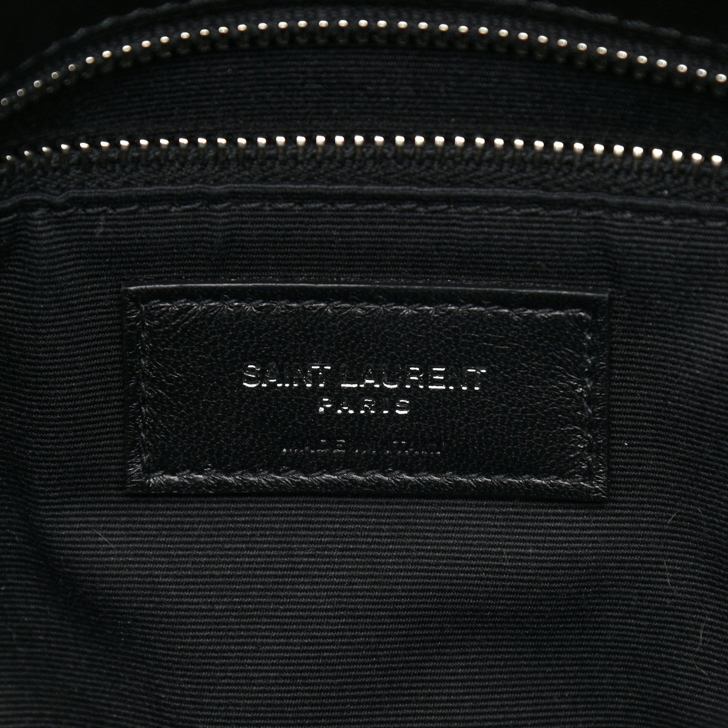 Saint Laurent Lambskin Quilted Small Loulou Puffer Monogram Chain Satchel Black 7 of 11