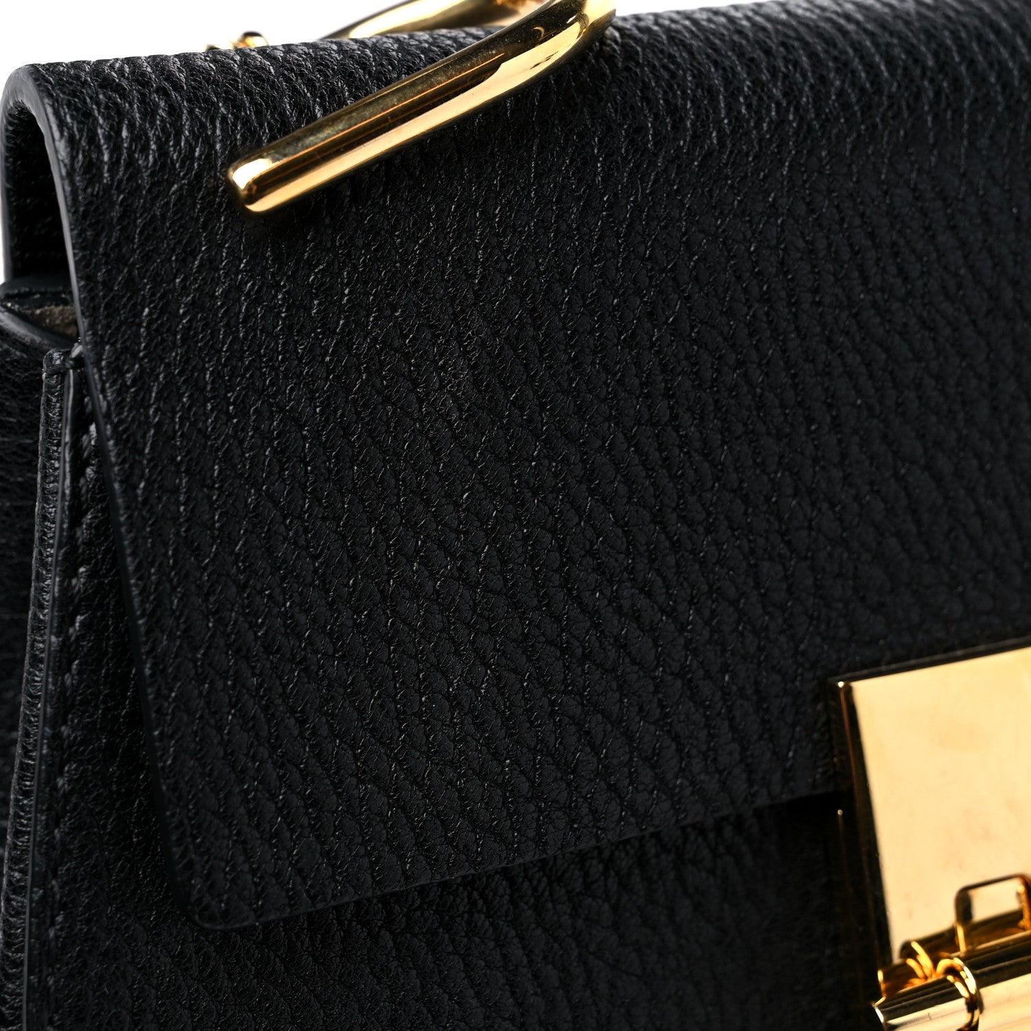 Chloe Grained Lambskin Drew Shoulder Bag Black 11 of 12
