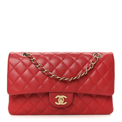 Chanel Lambskin Quilted Medium Double Flap Red 1 of 11
