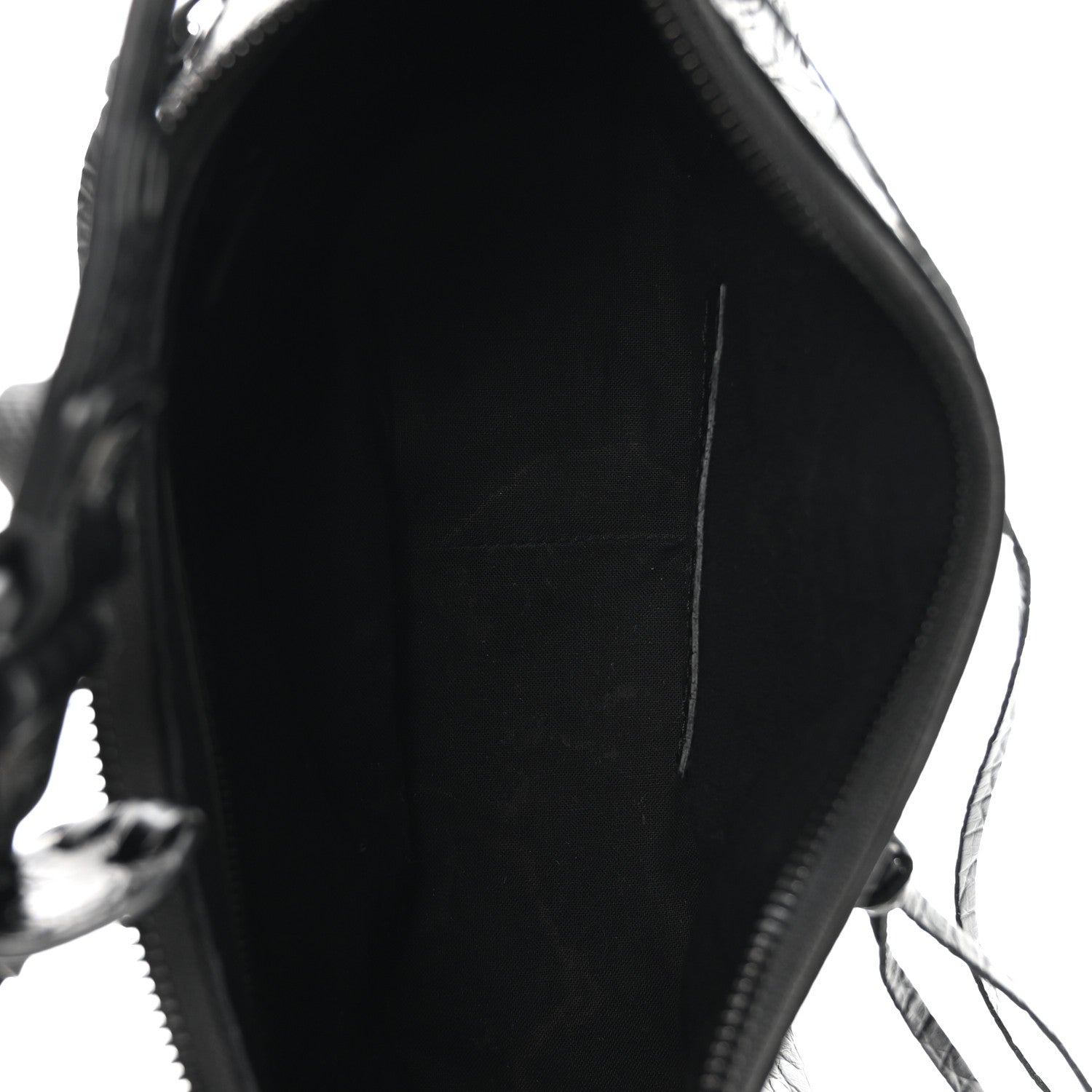 Balenciaga Extra Supple Calfskin Crocodile Embossed Monochrome Small Le Cagole Shoulder Bag Black 6 of 11