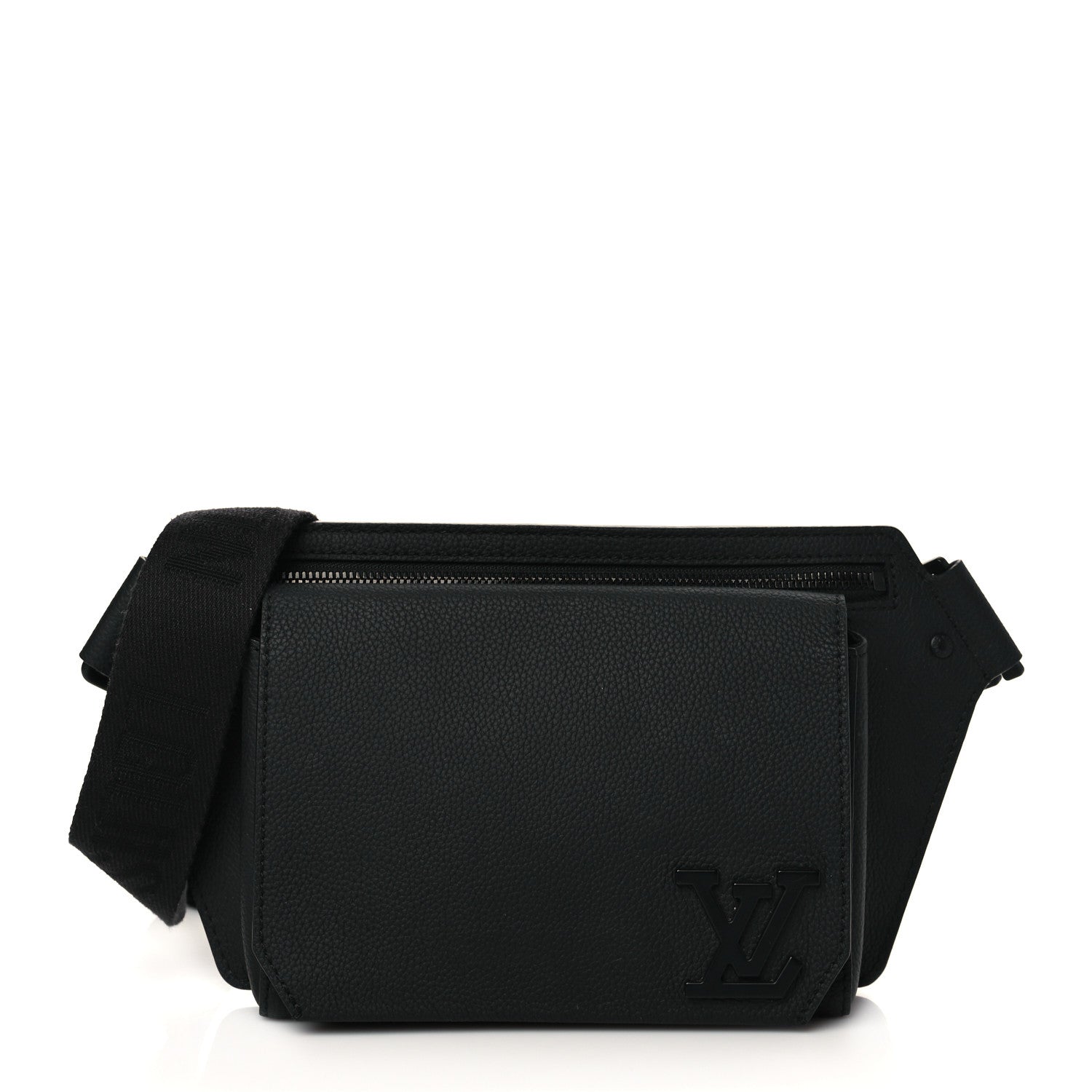 Louis Vuitton Grained Calfskin Aerogram Slingbag Black 1 of 7