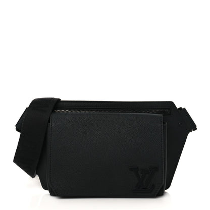 Louis Vuitton Grained Calfskin Aerogram Slingbag Black 1 of 7