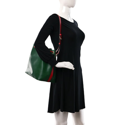 Louis Vuitton Epi Bi-Color Petit Noe Borneo Castillan Red Green 2 of 8