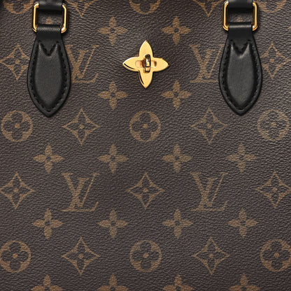 Louis Vuitton Monogram Flower Tote Black 8 of 10