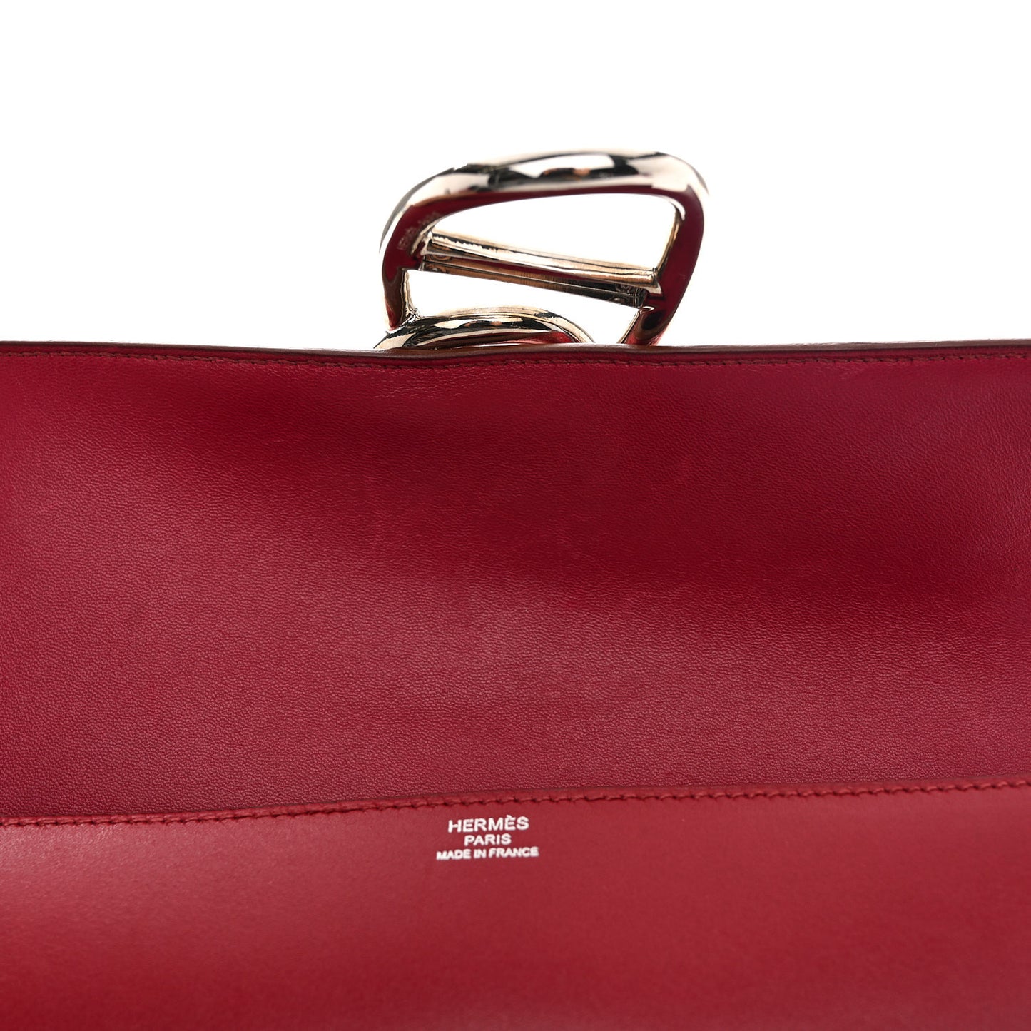 Tadelakt Egee Clutch Rouge Vif