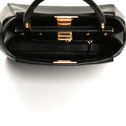 Fendi Nappa Mini Peekaboo Iconic Satchel Black 5 of 12