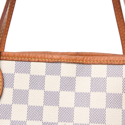 Louis Vuitton Damier Azur Neo Neverfull MM Rose Ballerine 15 of 21