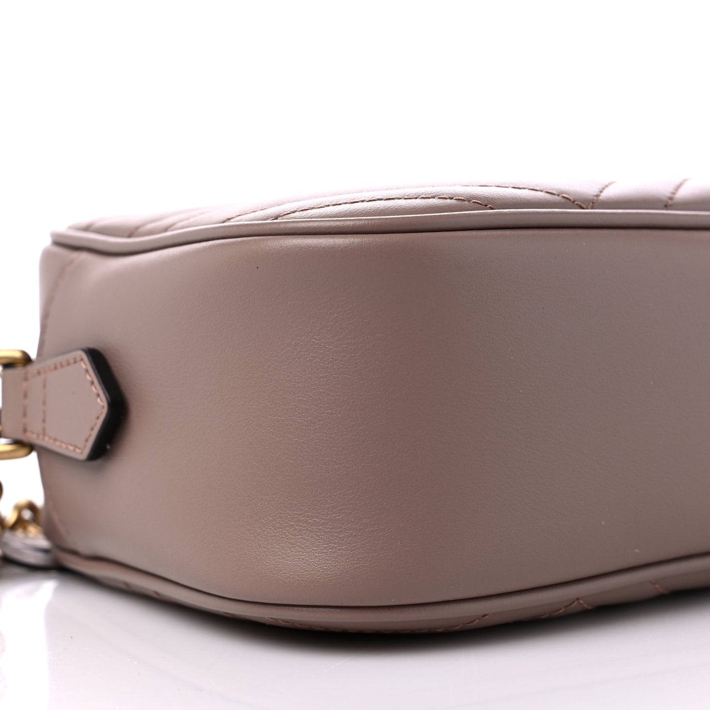 Calfskin Matelasse Small GG Marmont Chain Shoulder Bag Porcelain Rose