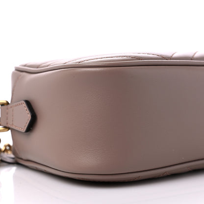 Gucci Calfskin Matelasse Small GG Marmont Chain Shoulder Bag Porcelain Rose 8 of 10